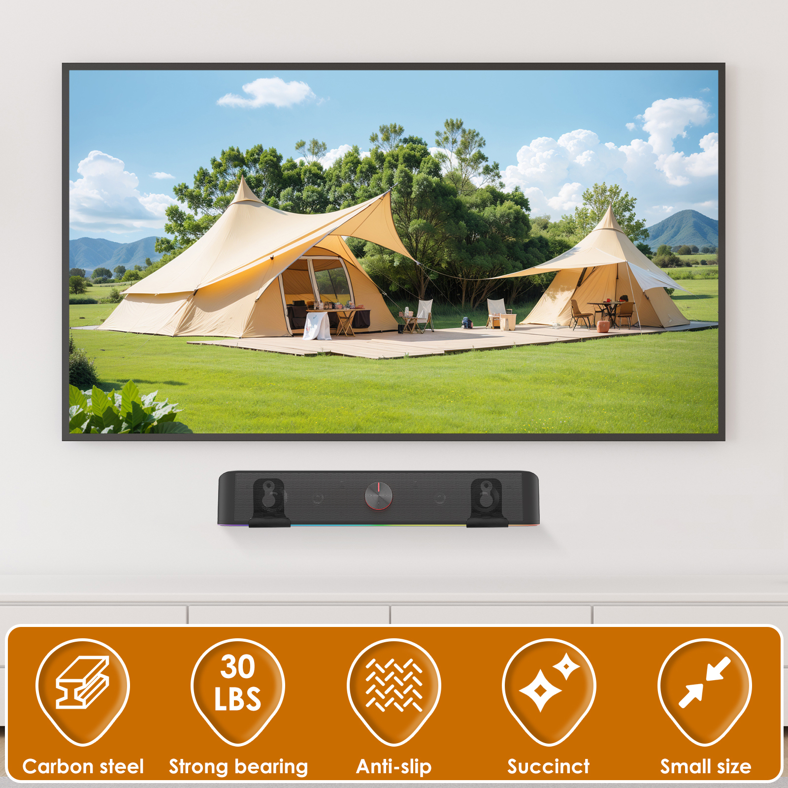 2Pcs Soundbar Speaker Stands W - Home Decor Nepal avaliação e preço