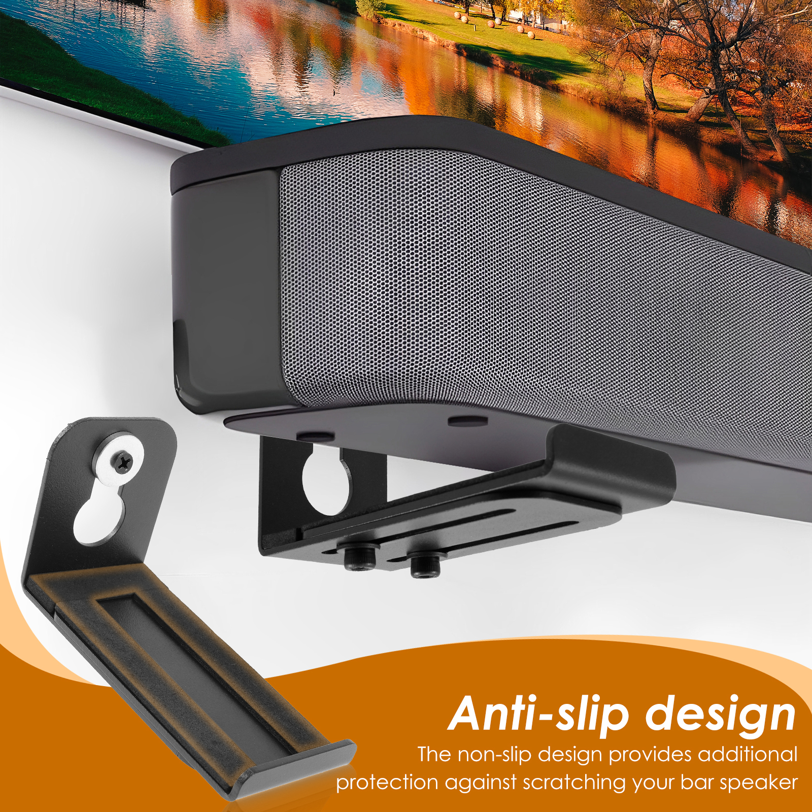 2Pcs Soundbar Speaker Stands W - Home Decor Nepal avaliação e preço