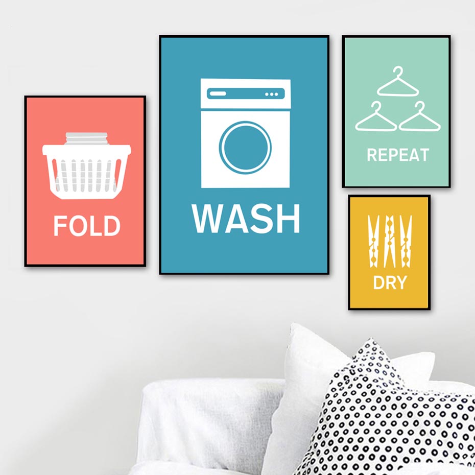 Home Decor Modern Laundry Room - Home Decor Quotes On Wall avaliação e preço