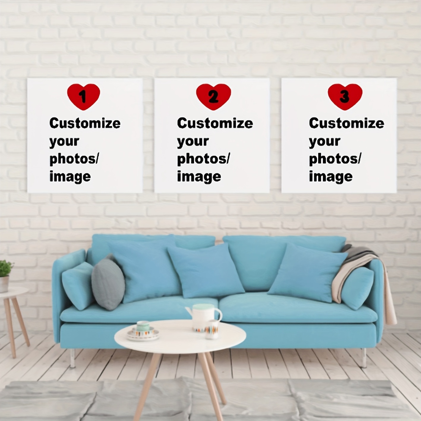 3pcs/set Custom Square Canvas  - Home Decor Canvas avaliação e preço