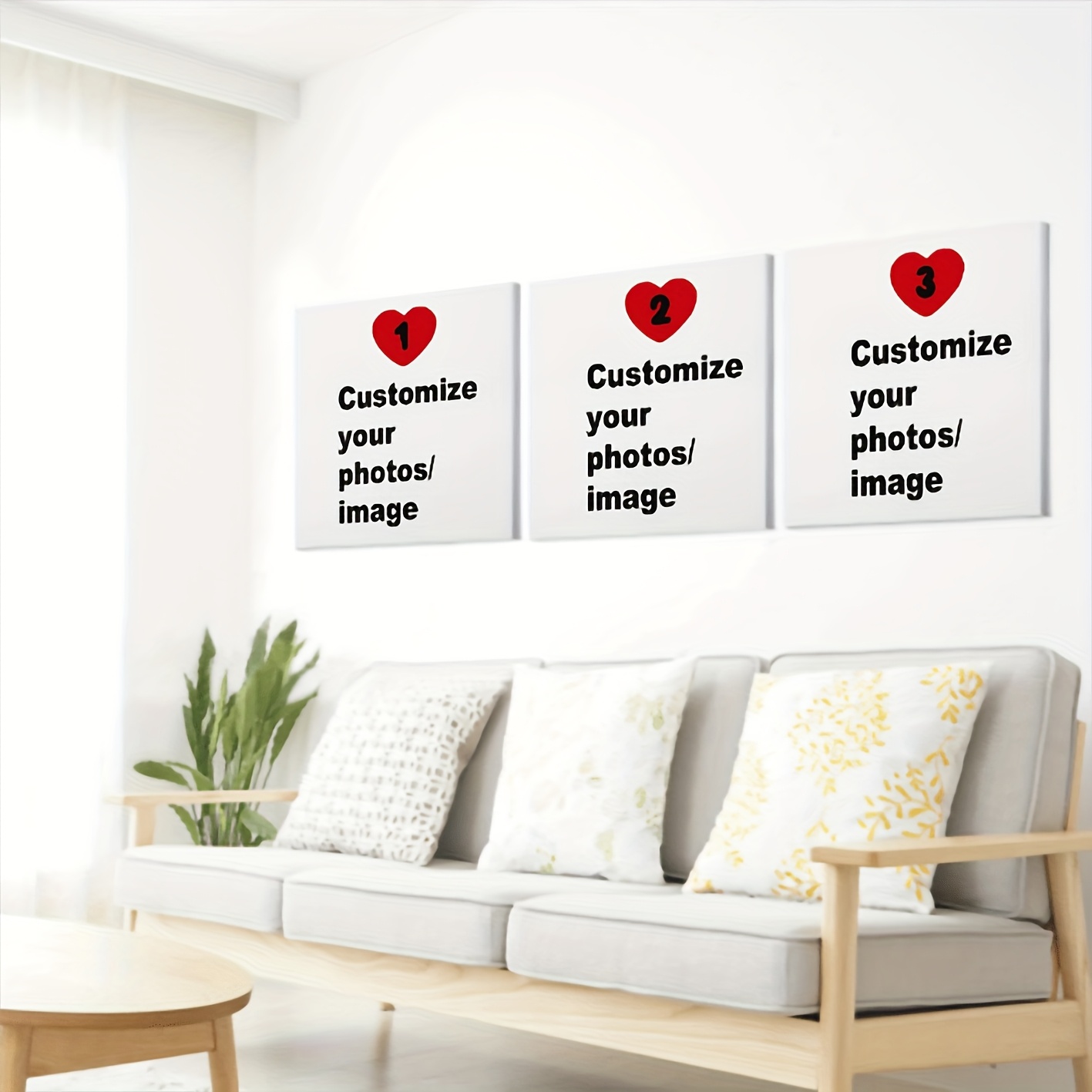 3pcs/set Custom Square Canvas  - Home Decor Canvas avaliação e preço