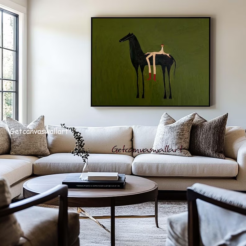 Modern Abstract Western Horse  - Home Decor Nepal avaliação e preço