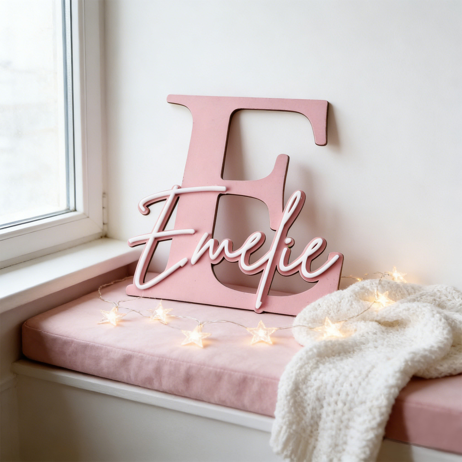 1pc Double-layer Wooden Name D - Home Decor Happy avaliação e preço