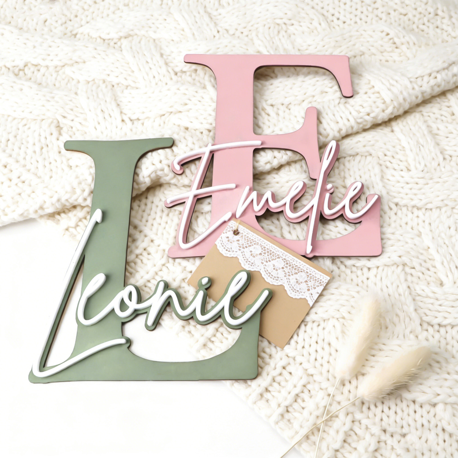 1pc Double-layer Wooden Name D - Home Decor Happy avaliação e preço