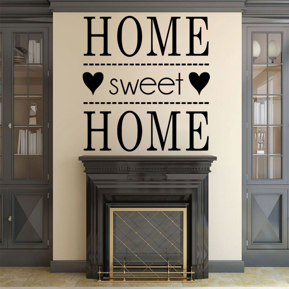 Home Sweet Home Phrase Wall St - Home Decor Quotes On Wall avaliação e preço