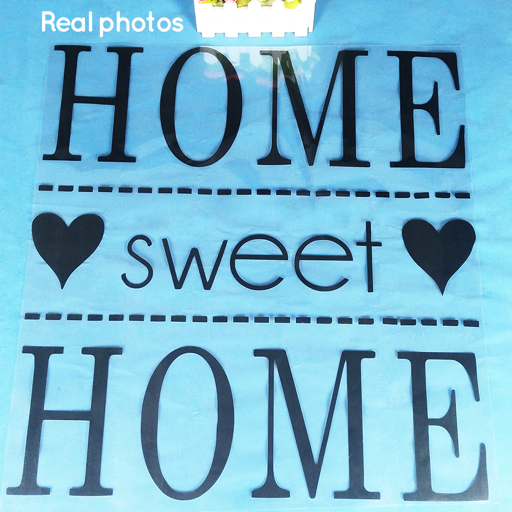 Home Sweet Home Phrase Wall St - Home Decor Quotes On Wall avaliação e preço
