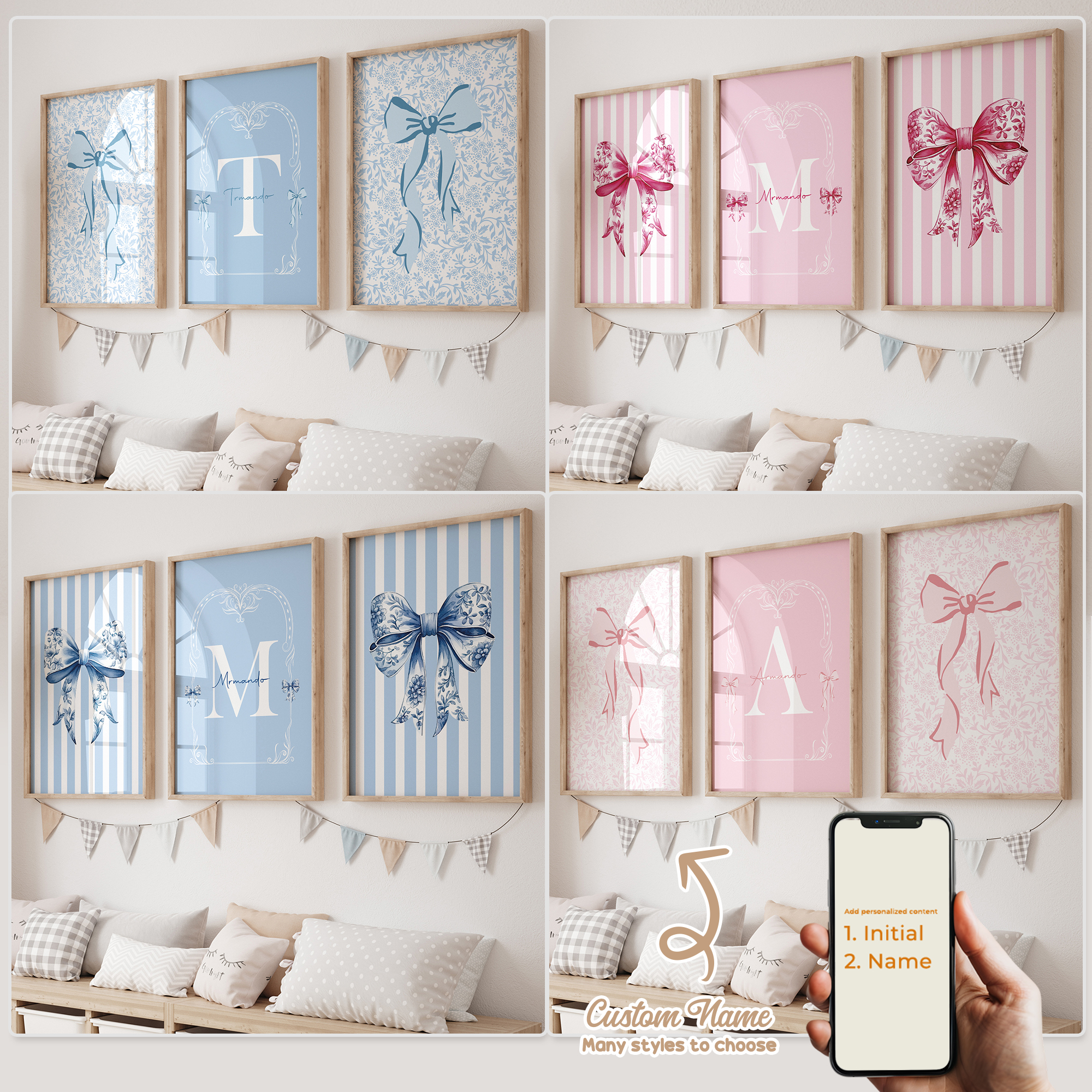 3pcs Personalized Custom Name  - Home Decor Nepal avaliação e preço