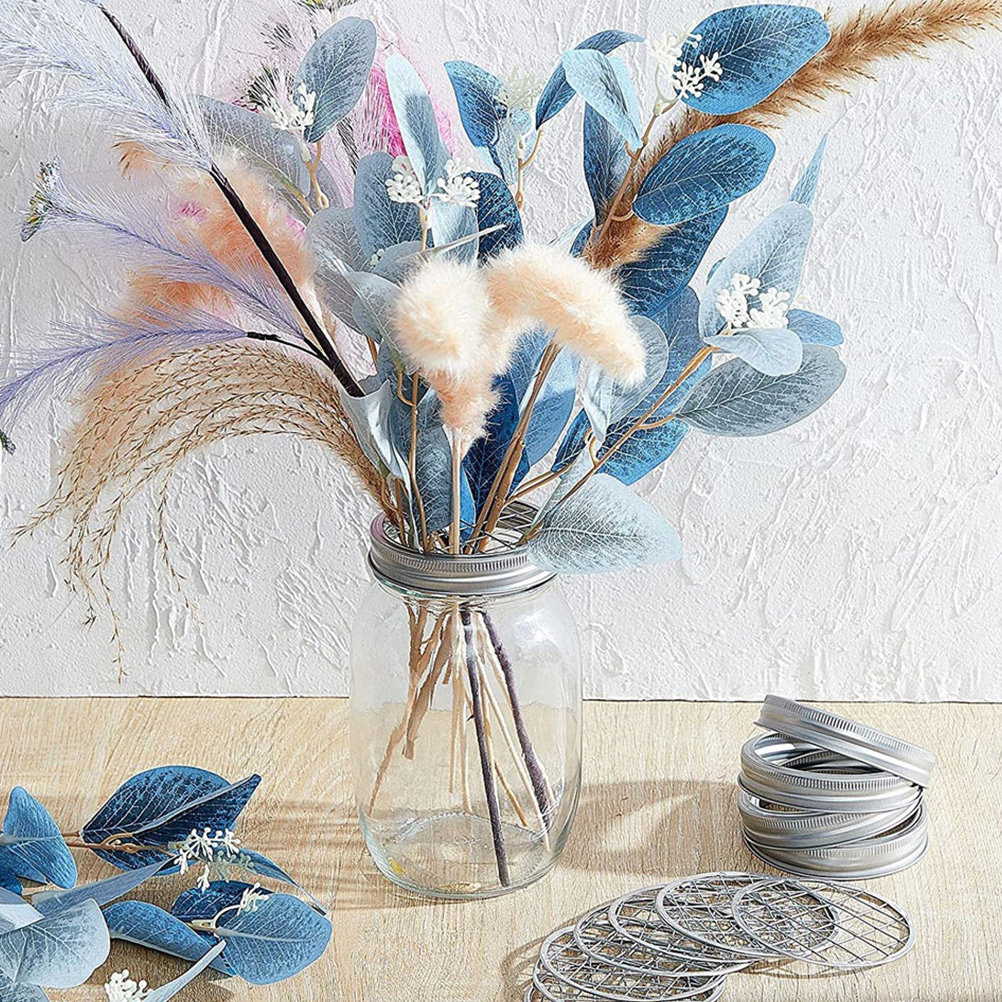 10Pcs Stainless Steel Jar Flow - Home Decor Vase With Flowers avaliação e preço