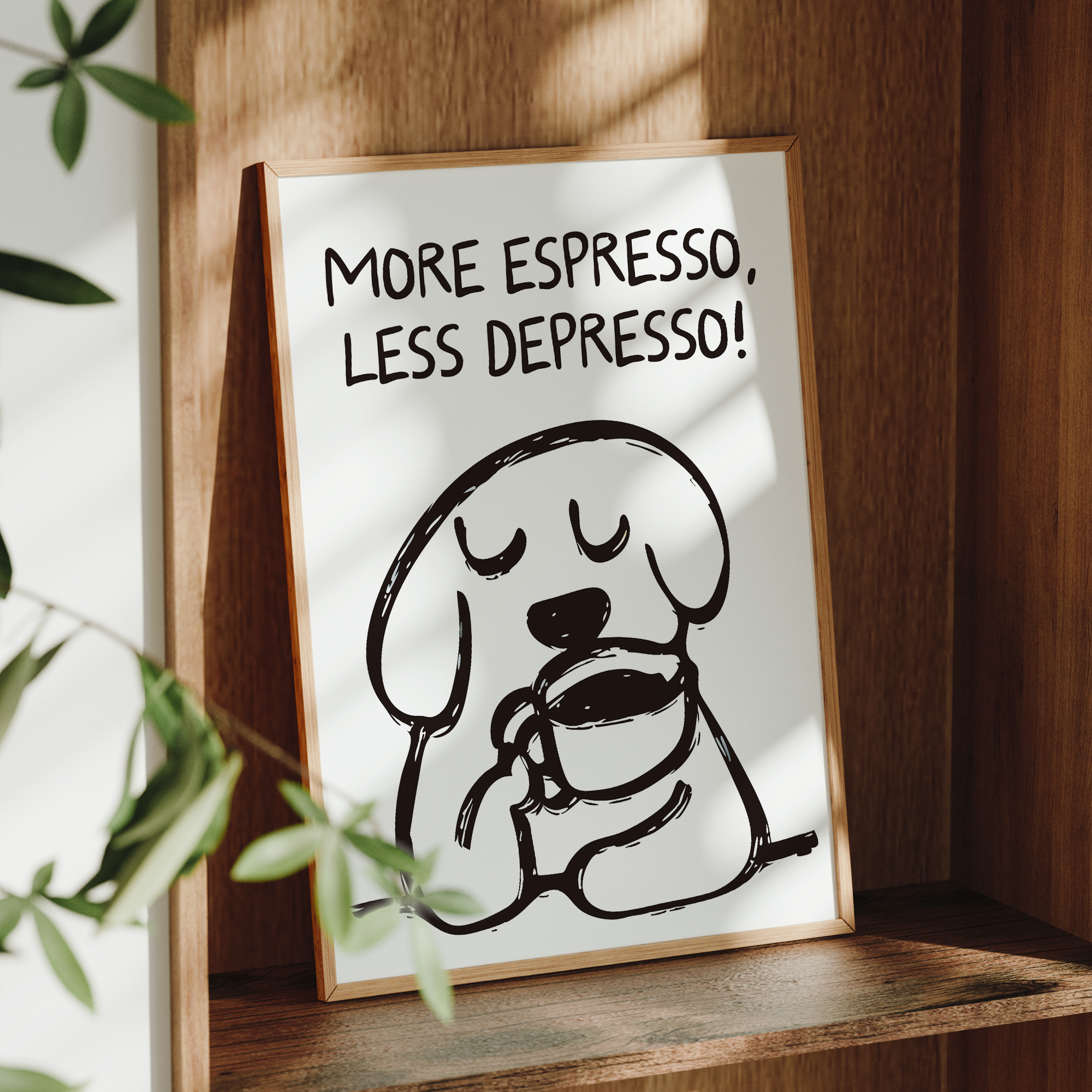 Retro More Espresso Less Depre - Home Decor Nepal avaliação e preço