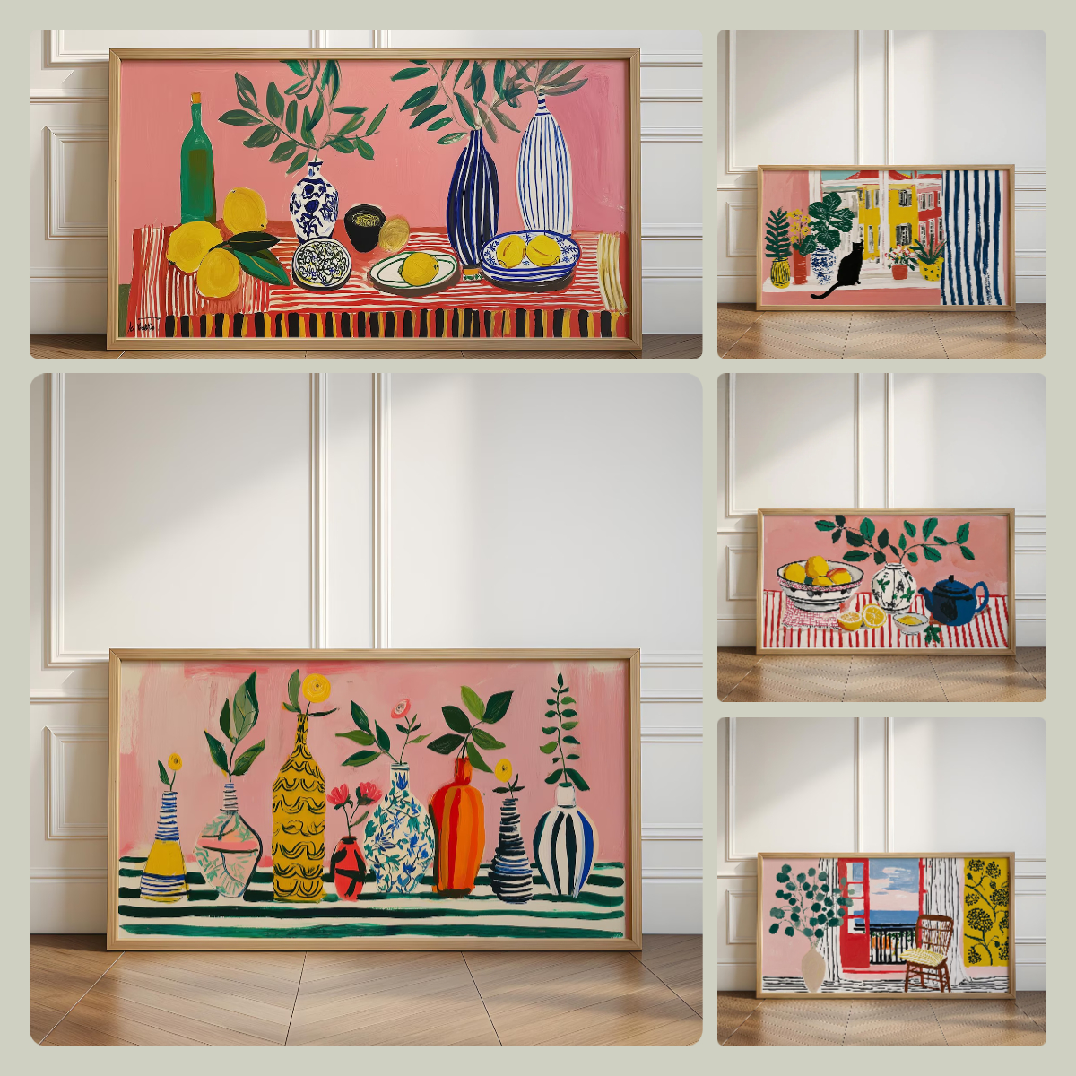 Matisse Series Abstract Black  - Home Decor Vase With Flowers avaliação e preço
