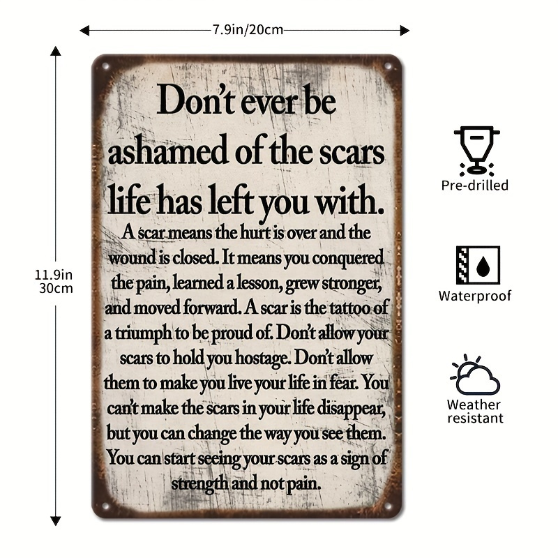 2D Flat - 2D Vintage Metal Sig - Home Decor Quotes On Wall avaliação e preço