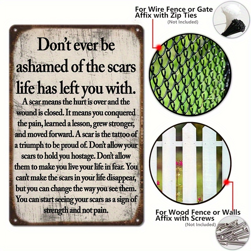 2D Flat - 2D Vintage Metal Sig - Home Decor Quotes On Wall avaliação e preço