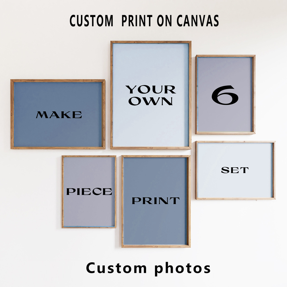 6pcs/set Custom Canvas Prints  - Home Decor Canvas avaliação e preço