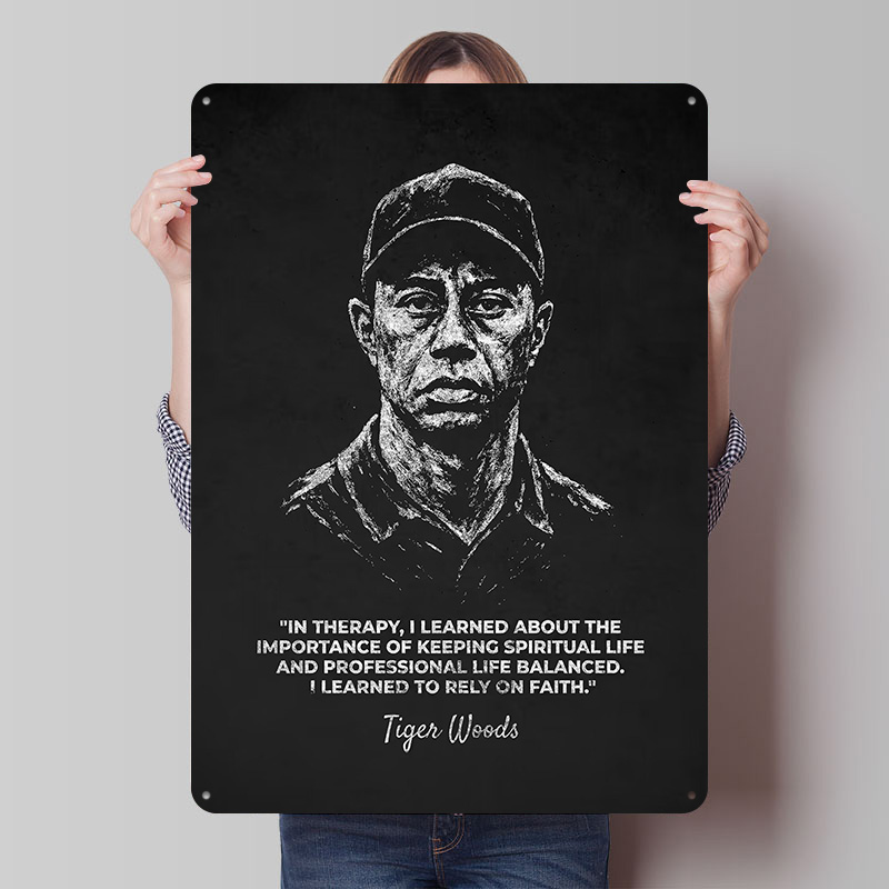 Tiger Woods Rely On Faith Quot - Home Decor Quotes On Wall avaliação e preço