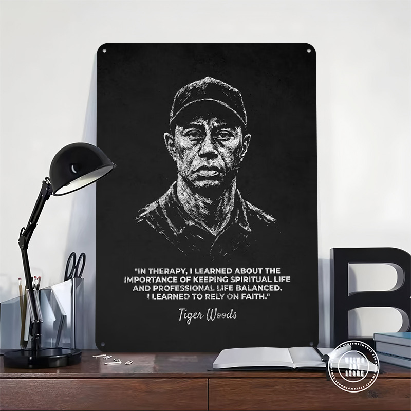 Tiger Woods Rely On Faith Quot - Home Decor Quotes On Wall avaliação e preço