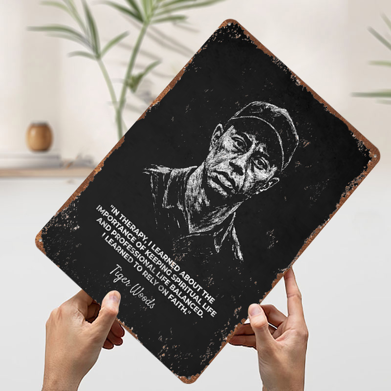 Tiger Woods Rely On Faith Quot - Home Decor Quotes On Wall avaliação e preço