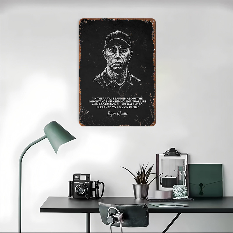 Tiger Woods Rely On Faith Quot - Home Decor Quotes On Wall avaliação e preço