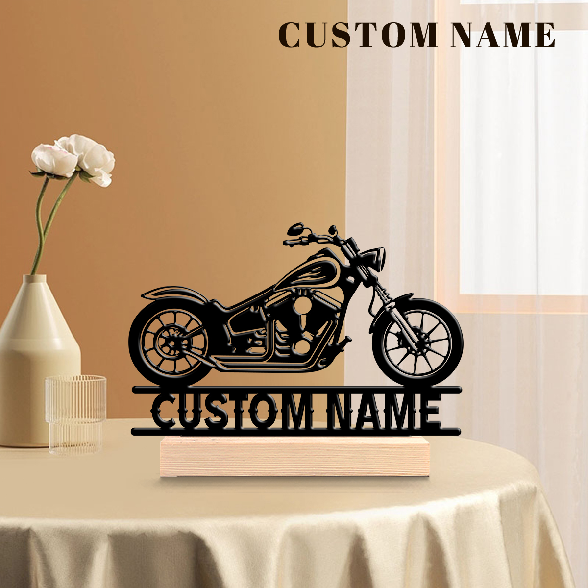 1Pc Csutom Name Road Motorbike - Home Decor Happy avaliação e preço