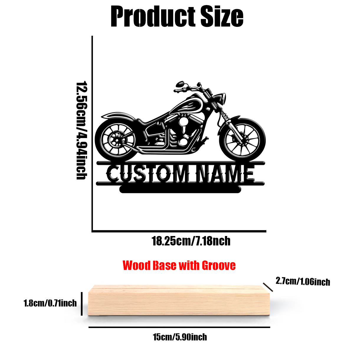 1Pc Csutom Name Road Motorbike - Home Decor Happy avaliação e preço