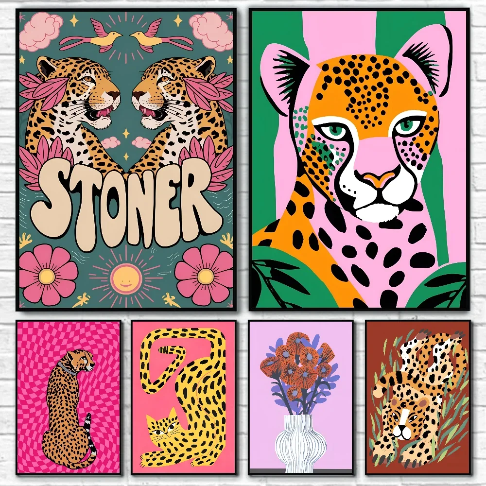 Wild Leopard Tiger Vase Flower - Home Decor Vase With Flowers avaliação e preço