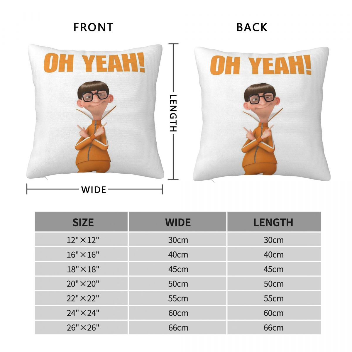 Oh Yeah Vector Square Pillowca - Home Decor Vector avaliação e preço
