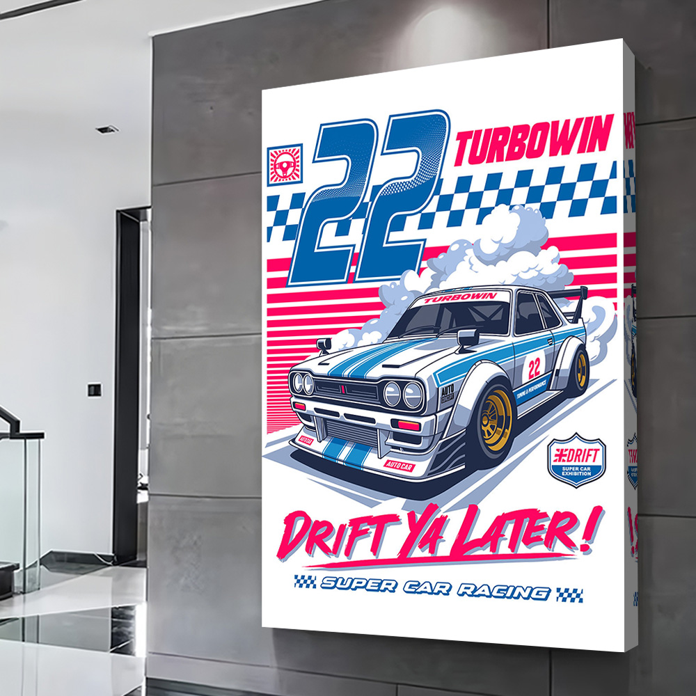Super Car Racing Vector Printi - Home Decor Vector avaliação e preço