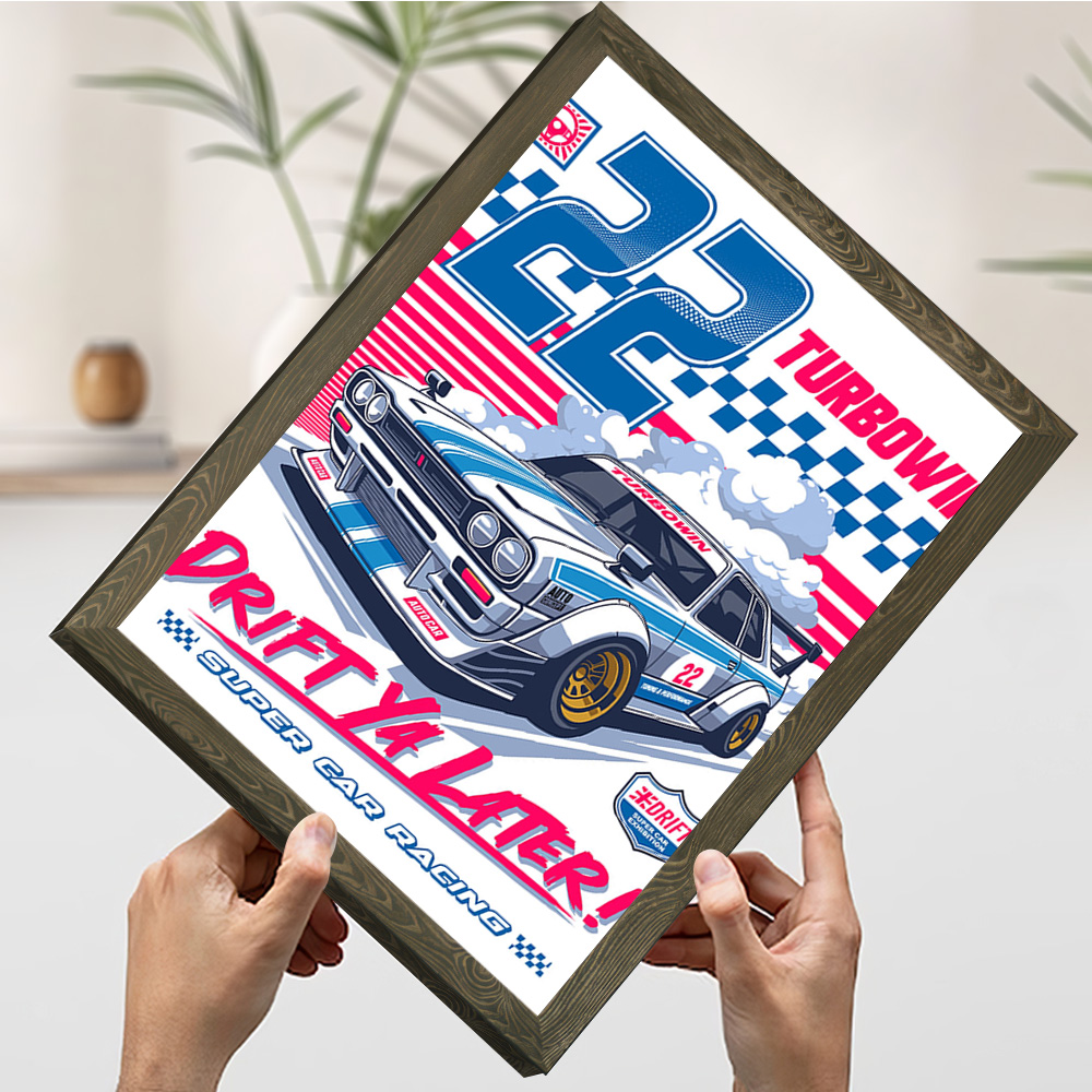 Super Car Racing Vector Printi - Home Decor Vector avaliação e preço