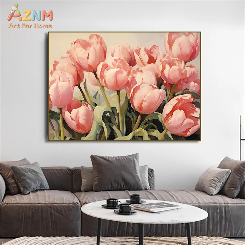 AZNM Vintage Flower Vase Canva - Home Decor Vase With Flowers avaliação e preço