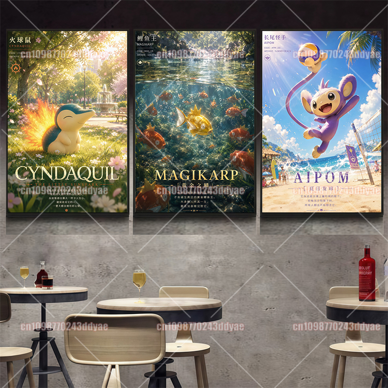 Pokemon Anime Poster HD Printe - Home Decor Canvas avaliação e preço